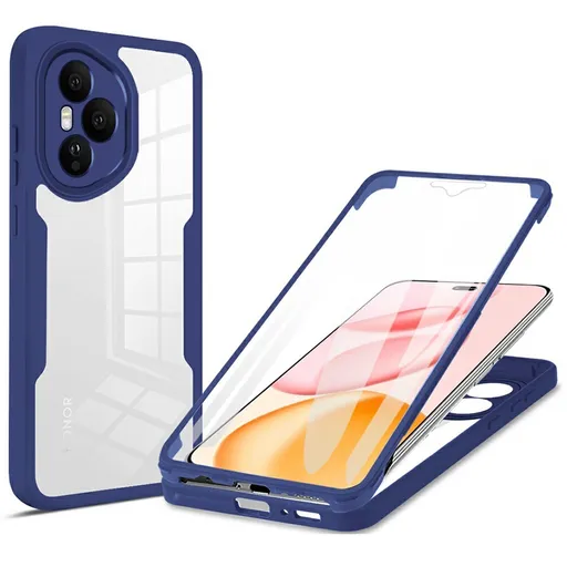 DUAL Obojstranný kryt s fóliou Honor 400 Pro 5G modrý