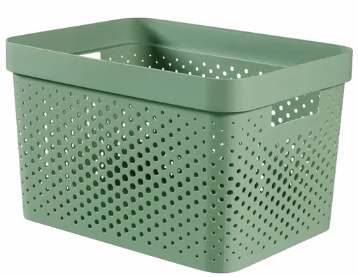 CURVER Úložný box INFINITY DOTS 17l recyklovaný plast | zelená