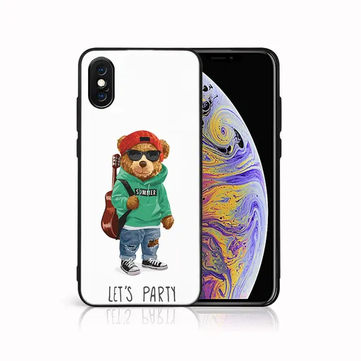 MY ART Ochranný kryt pre Apple iPhone X / XS BEAR (177)