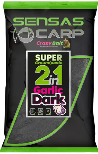 Sensas zmes na pastu super groundpaste 2in1 1 kg - garlic dark