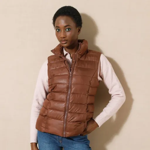 Nepremokavá prešívaná vesta na zips