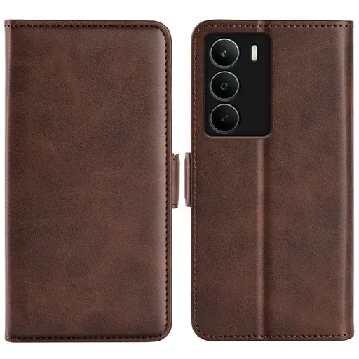 SIDE Peňaženkové puzdro pre Realme C71 tmavohnedé