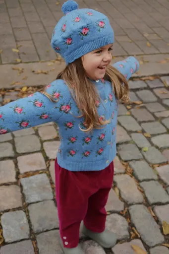 Kardigan s prímesou vlny Konges Sløjd BELOU KNIT CARDIGAN