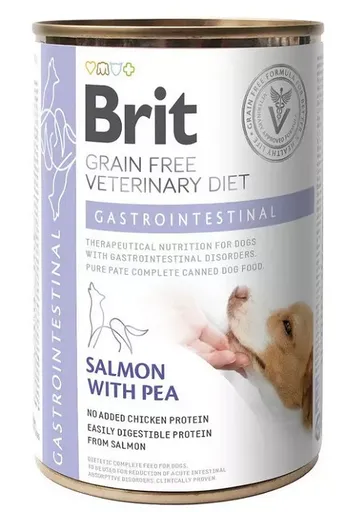 Brit Veterinary Diets GF dog Gastrointestinal konzerva pre psy 400 g