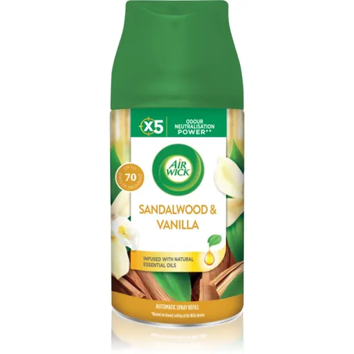 Air Wick Freshmatic Vanilla & Sandalwood osviežovač vzduchu náhradná náplň 250 ml