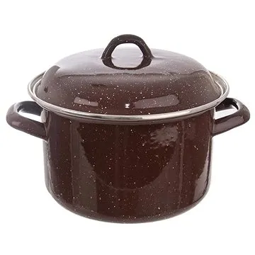 Orion Kastról smalt BROWN Lem 2,5 l + pokrievka (113160)