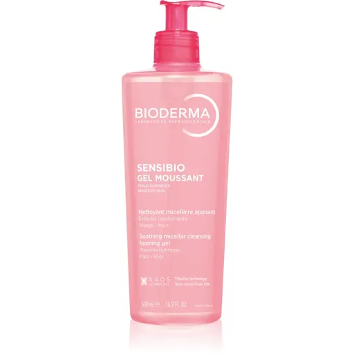 Bioderma Sensibio Gel Moussant jemný upokojujúci čistiaci a odličovací gél 500 ml