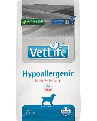 Farmina Vet Life dog hypoallergenic, pork & potato kompletné diétne krmivo pre psy 2 kg