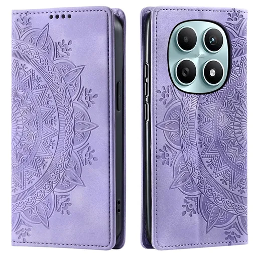 ART MANDALA Peňaženkový obal pre Xiaomi Redmi Note 15 fialový