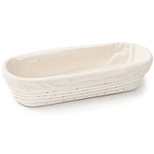 HOME ELEMENTS Ošatka oválna s látkovou vložkou, 35 x 14 cm x 7,5 cm