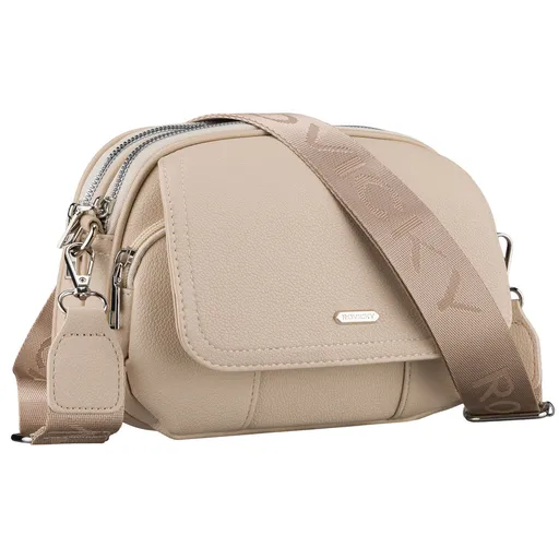 Béžová dámska crossbody kabelka Rovicky z ekologickej kože