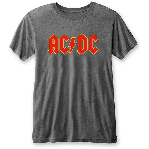 AC/DC tričko Logo Šedá S