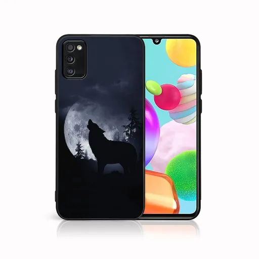 MY ART Ochranný obal pre Samsung Galaxy A41 -WOLF (247)
