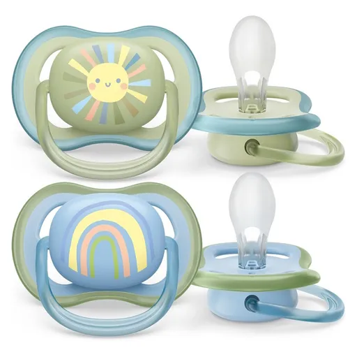 PHILIPS AVENT Cumlík ultra air 0-6m chlapec dúha 2 kusy
