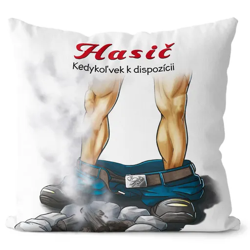Vankúš Hasič k dispozícii (Veľkosť: 40 x 40 cm)