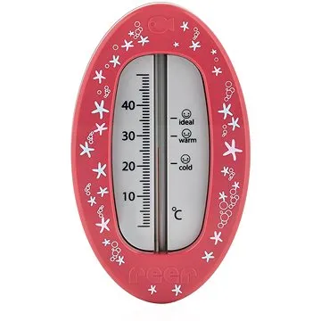 REER Teplomer do kúpeľa ovál červený (4013283241141)