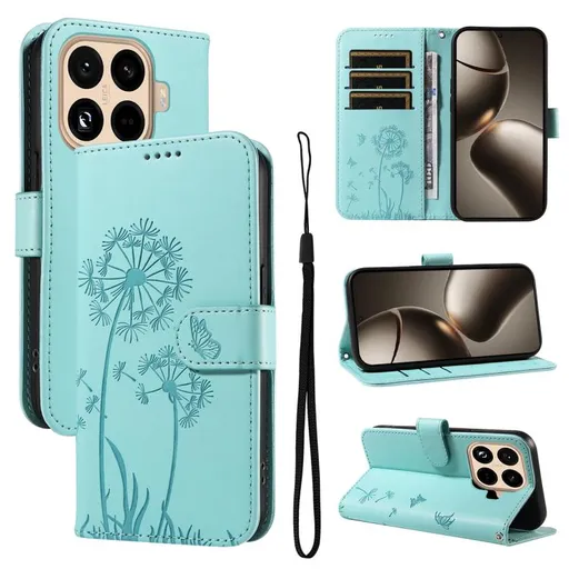 ART DANDELION Peňaženkové puzdro pre Xiaomi 15T Pro svetlozelené