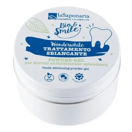 LA SAPONARIA Prášková pasta na bielenie zubov WonderWhite BIO 50 g
