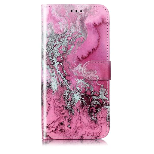 ART Peňaženkový kryt pre OnePlus 13 5G DARK PINK MARBLE