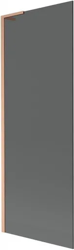 MEXEN/S - Next L vaňová zástena FIX 70 x 150, grafit, meď kartáčovaná 895-070-000-03-40-65