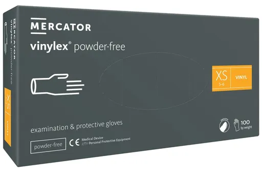 VINYLEX POWDER FREE - Vinylové rukavice (bez púdru) biele, 100 ks, XL