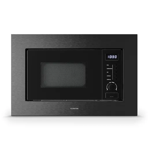 Klarstein Verosteel vstavaná mikrovlnná rúra s grilom | 800 W gril | 700 W mikrovlnná rúra | 60 cm