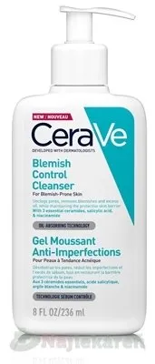 CeraVe Cleansers čistiaci gél proti nedokonalostiam aknóznej pleti 236 ml