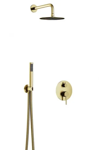 BESCO BESCO - Podomietkový sprchový set SLIM DECCO/ILLUSION II Zlatá brúsená BABPDIIIBZ