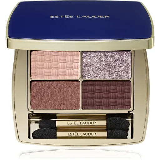 Estée Lauder Pure Color The Essential Eyeshadow Quad paletka očných tieňov s aplikátorom odtieň Power Brunch 4 g