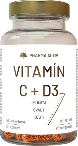 Pharma Activ VITAMÍN C + D3 120ks