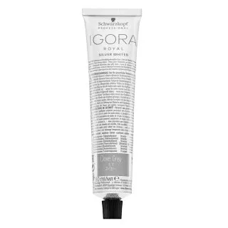Schwarzkopf Professional Igora Royal SilverWhite Permanent White Refining Color Creme profesionálna permanentná farba na vlasy pre platinovo blond a š