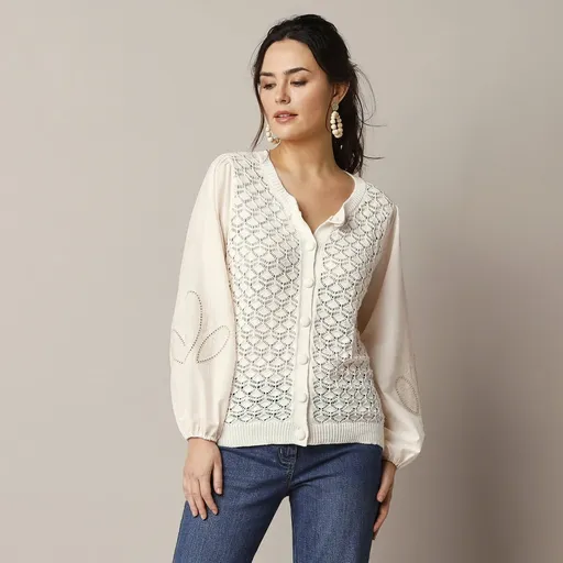 Ažúrový sveter 2v1