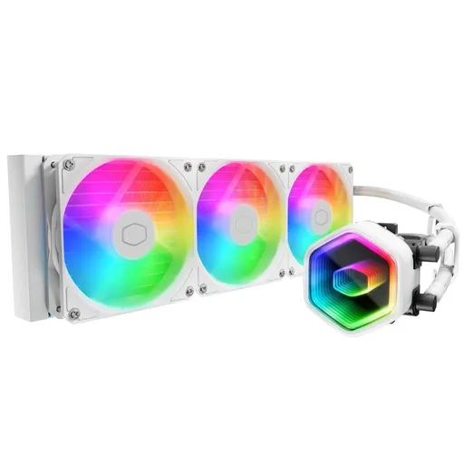 Cooler Master vodný chladič MasterLiquid 360 Core II, 3x120mm, LGA1851, AM5, biela