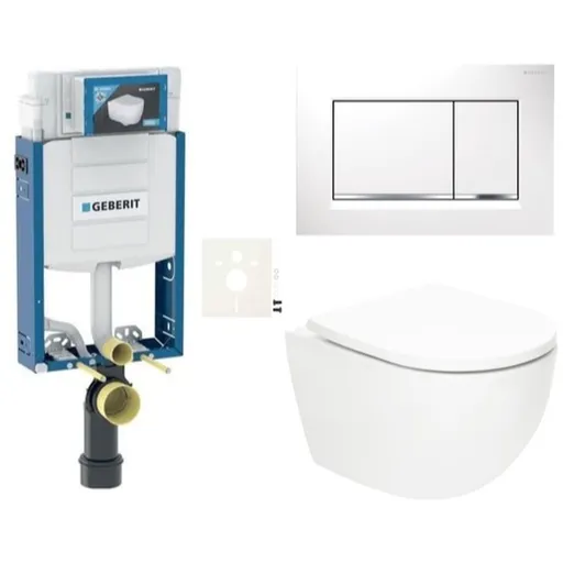 Závesný wc set SAT Fusion na zamurovanie vírové splachovanie SIKOGZTORFUS30