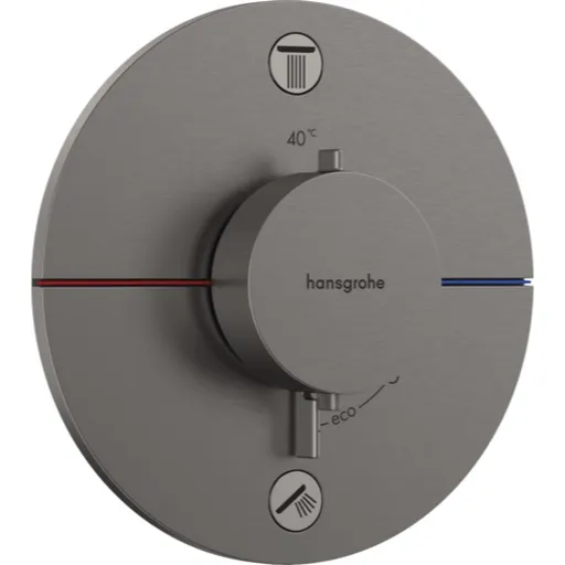 Hansgrohe ShowerSelect Comfort S sprchová a vaňová batéria bez podomietkového telesa kartáčovaný čierny chróm 15556340