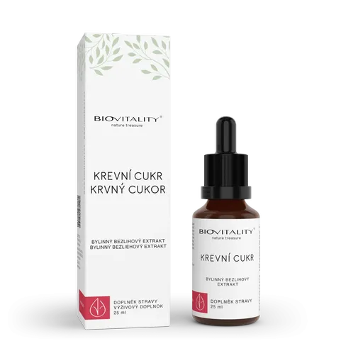 Krvný cukor – bezliehová tinktúra – kvapky 25 ml – Green idea