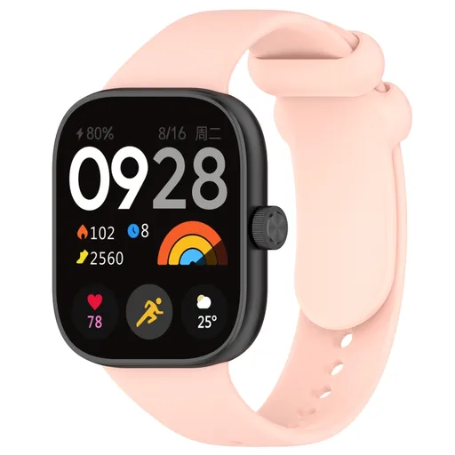 SILICONE Vymeniteľný remienok pre Redmi Watch 4 ružový