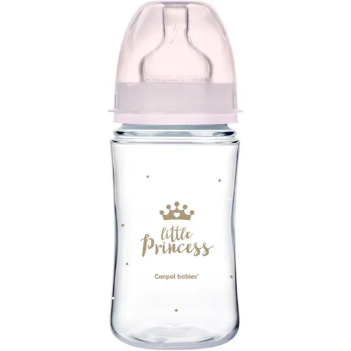 Canpol babies Royal Baby dojčenská fľaša 3m+ Pink 240 ml