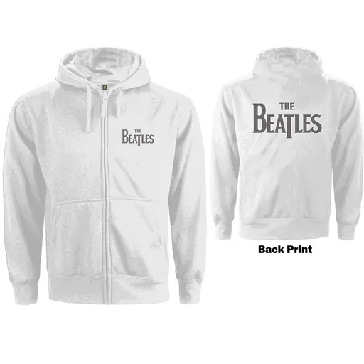 The Beatles mikina Drop T Logo Biela S