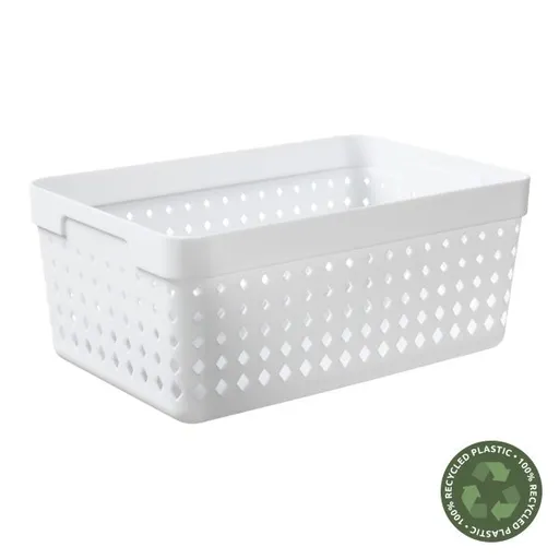 PLAST TEAM - Košík úložný XL biely Seoul