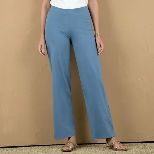 Široké džersejové nohavice s pružným pásom