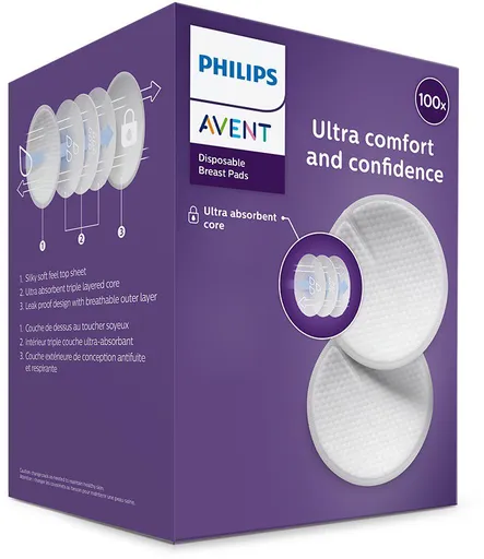 Philips AVENT Prsné vložky jednorazové 100 ks (8710103845768)