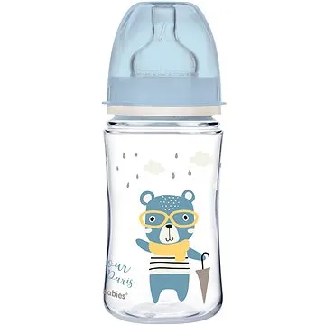 Canpol babies BONJOUR PARIS 240 ml modrá (5901691844377)