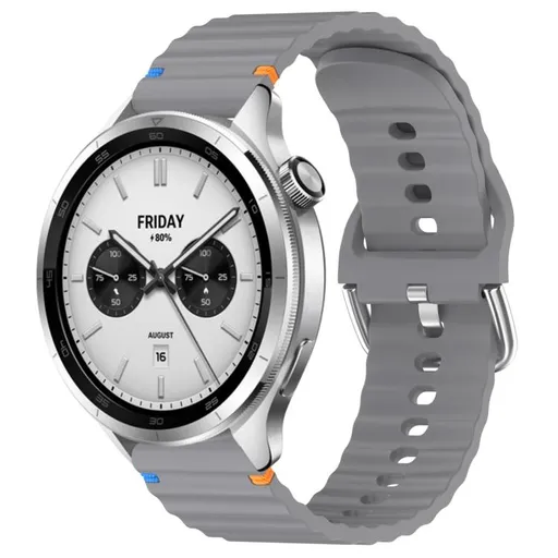 WAVY Silikónový remienok pre Xiaomi Watch S4 tmavošedý