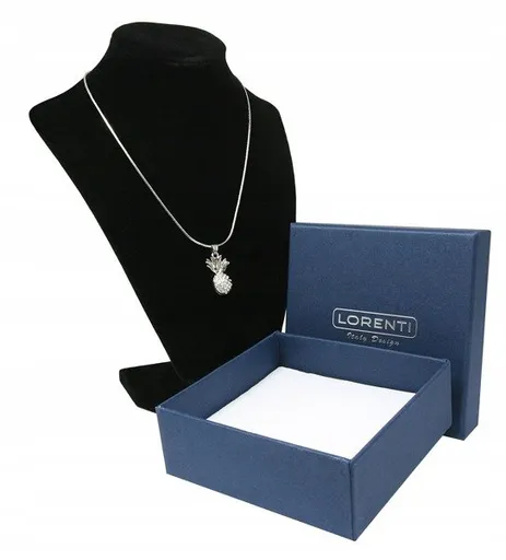 Dámsky strieborný náhrdelník s príveskom v tvare ananásu - Lorenti