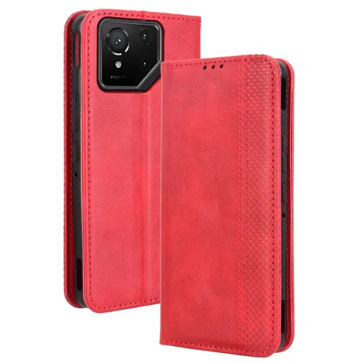 BUSINESS Peňaženkové puzdro pre Asus ROG Phone 9 / ROG Phone 9 Pro červené