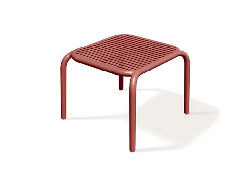 Stôl odkladací BRENE 545x535x415mm - retro červená