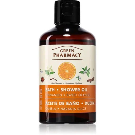 Green Pharmacy Cinnamon & Sweet orange Bath Oil sprchový olej škorica 250 ml