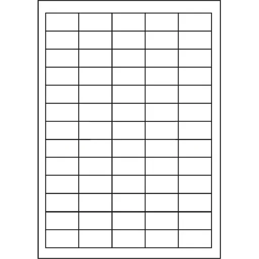 Samolepiace etikety 38 x 21,2 mm, 65 etikiet, A4, 1000 listov