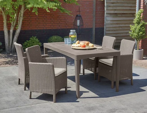 Elvisia Záhradný set GINGER 4 + 1 | cappuccino